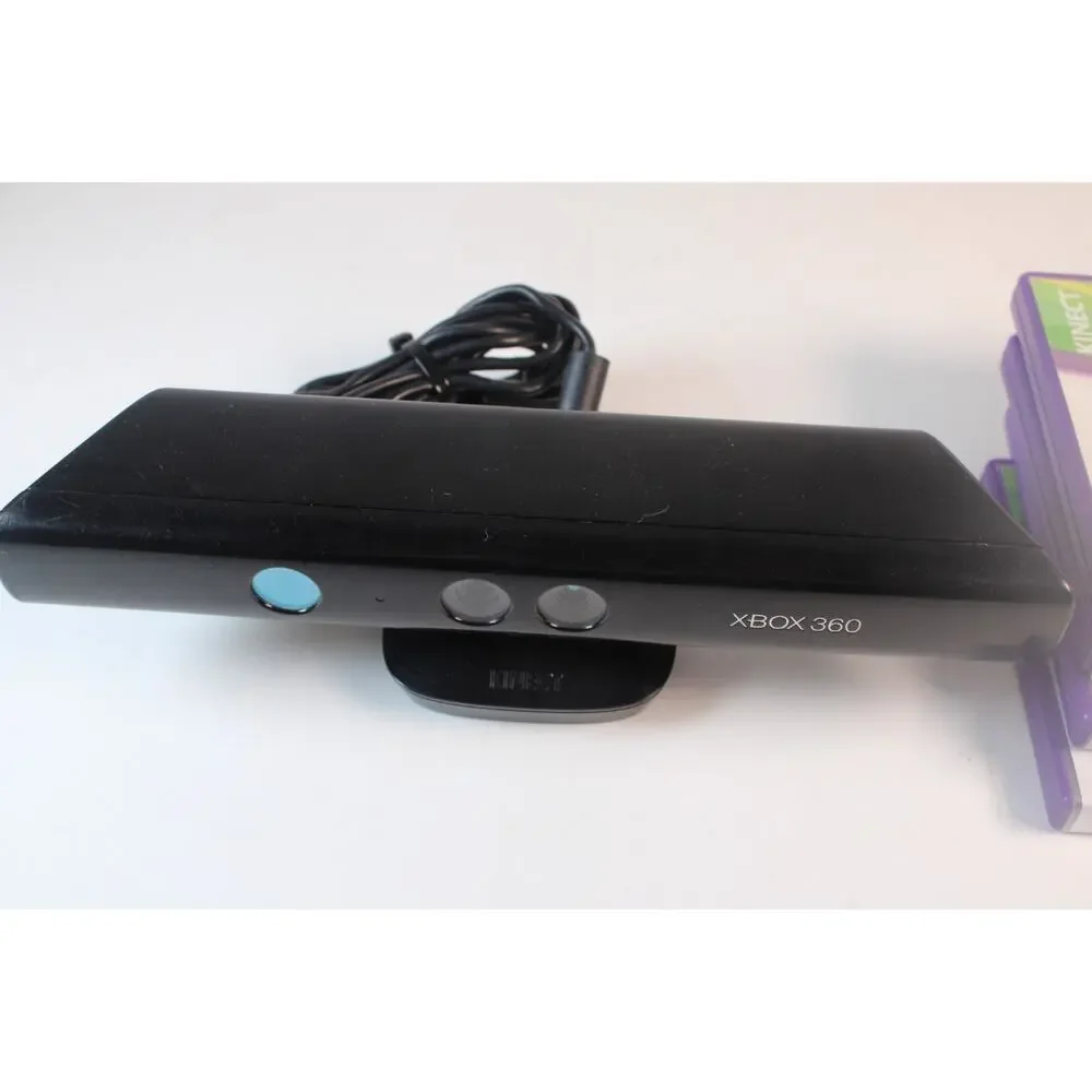 Microsoft Xbox 360 Kinect Sensor Bar w/ 4 Games, authentic, tested